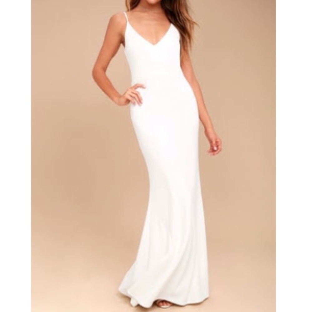 Lulus Infinite Glory White Maxi Dress!